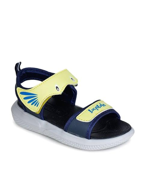 lucy & luke by liberty kids yellow floater sandals