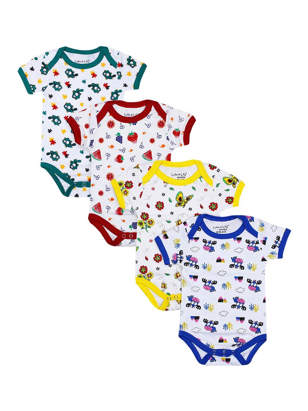 luke & lilly baby boys & baby girls multicolor bodysuit / romper