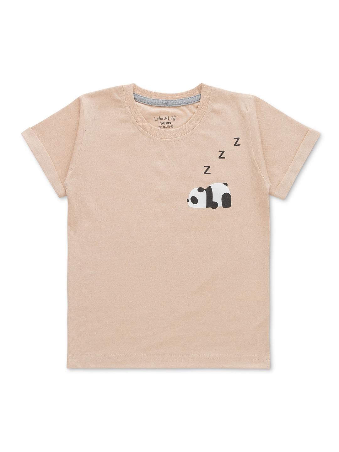 luke & lilly boys graphic printed pure cotton t-shirt