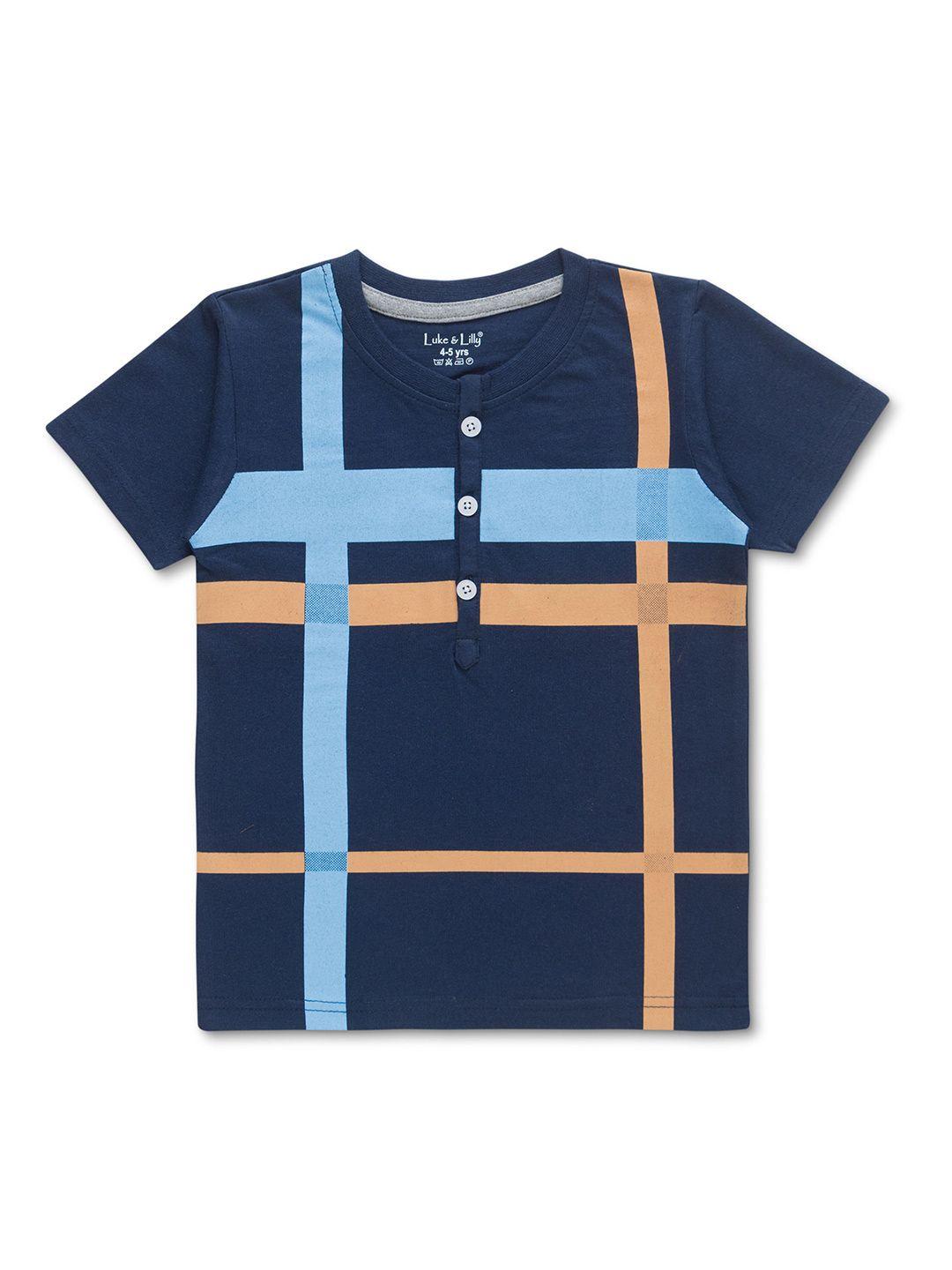 luke & lilly boys striped pure cotton t-shirt