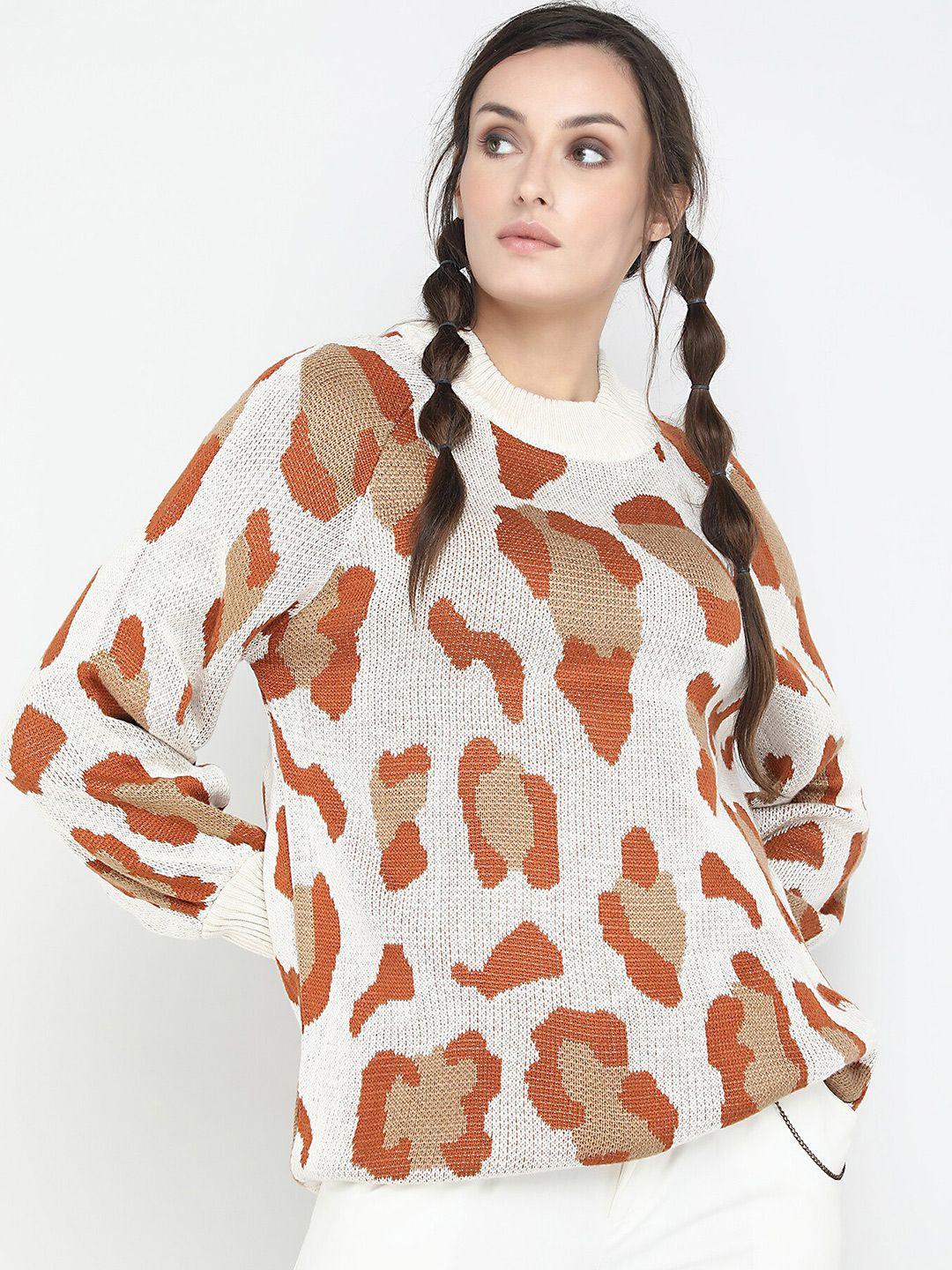 lulu & sky abstract printed raglan sleeves pullover