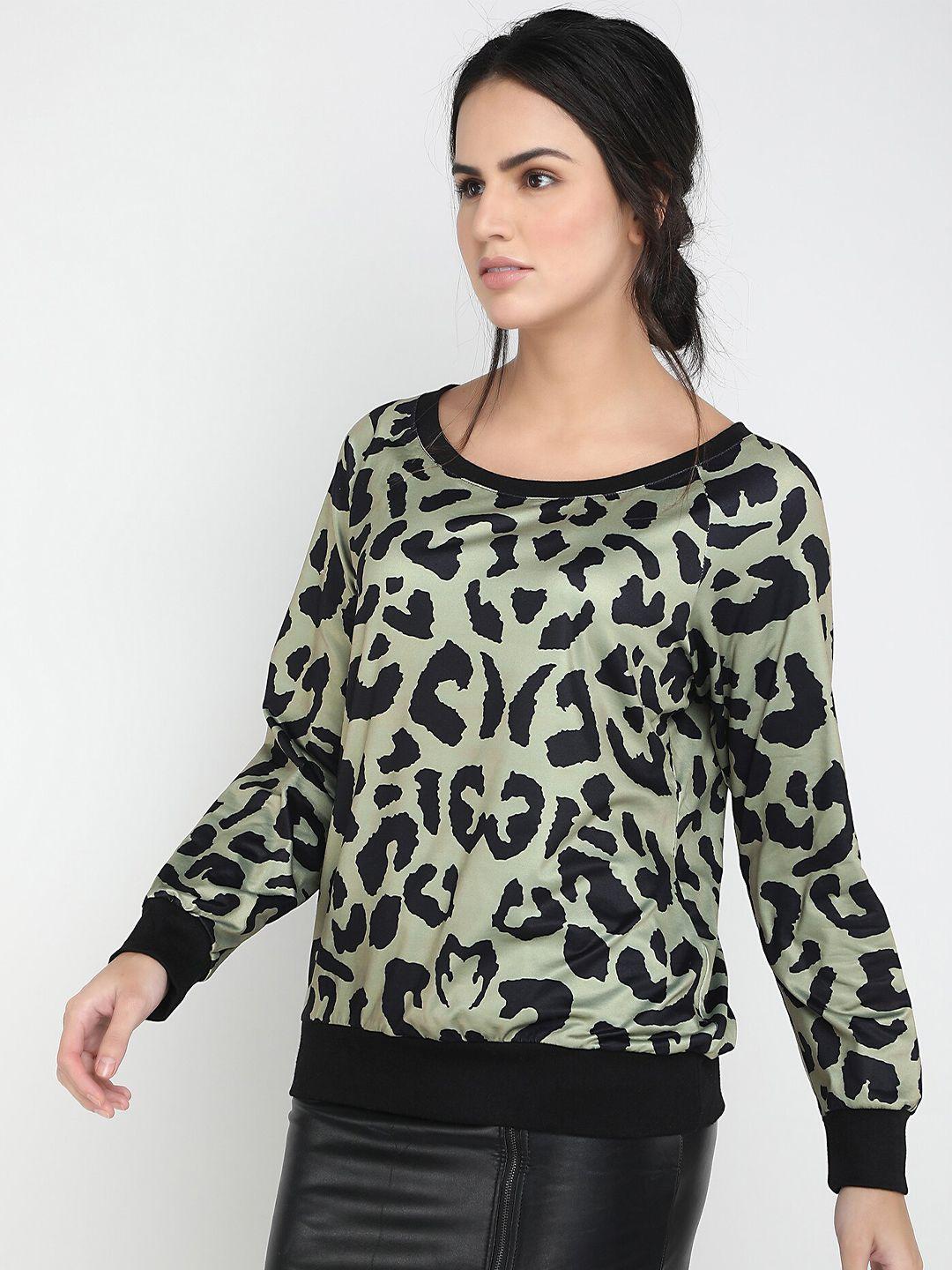 lulu & sky animal printed pullover sweater