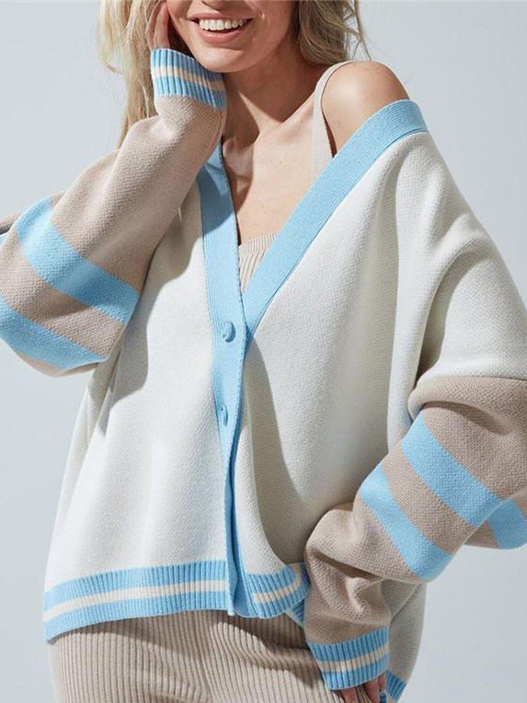 lulu & sky colourblocked cardigan sweater