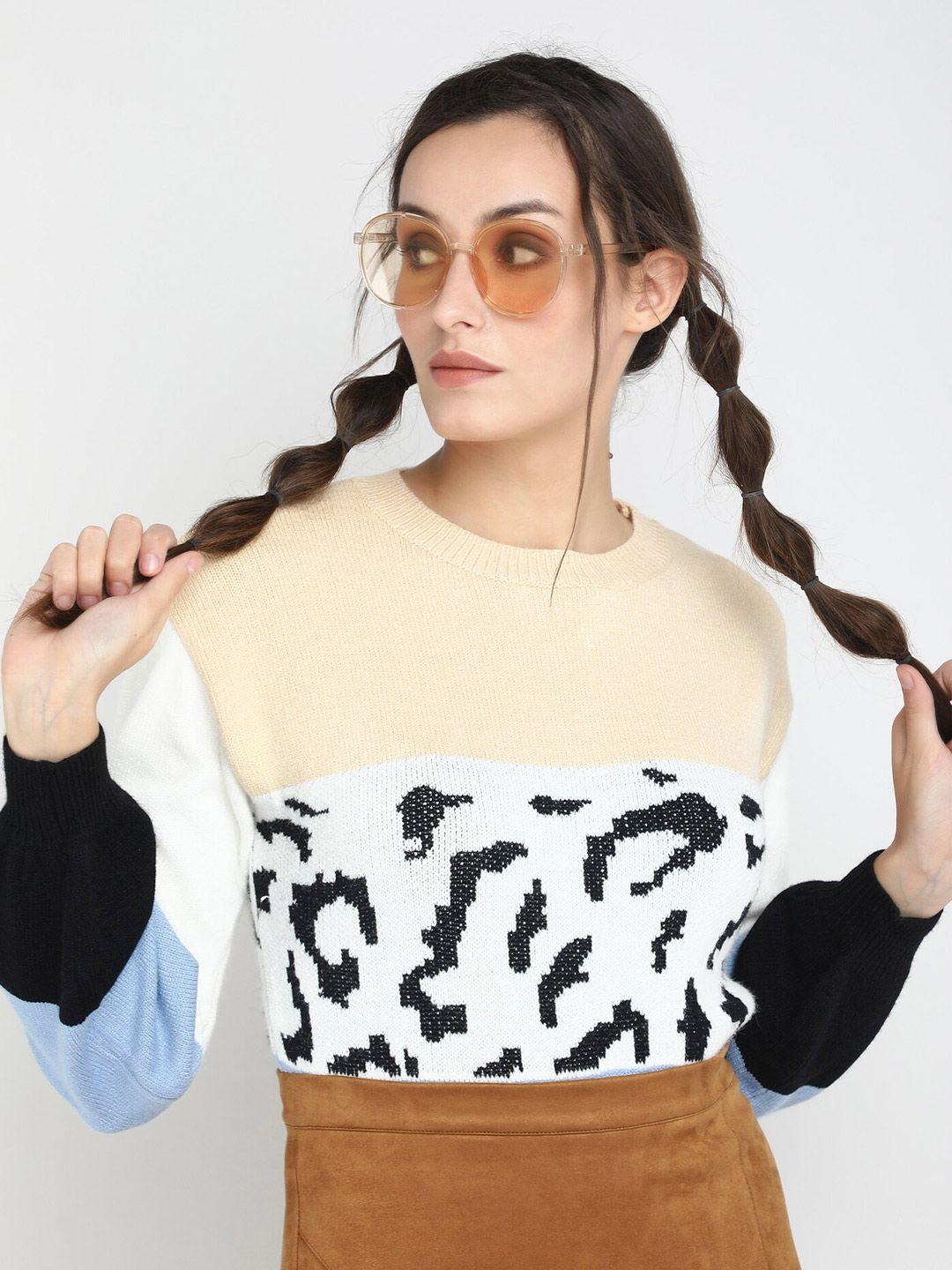 lulu & sky colourblocked pullover sweater