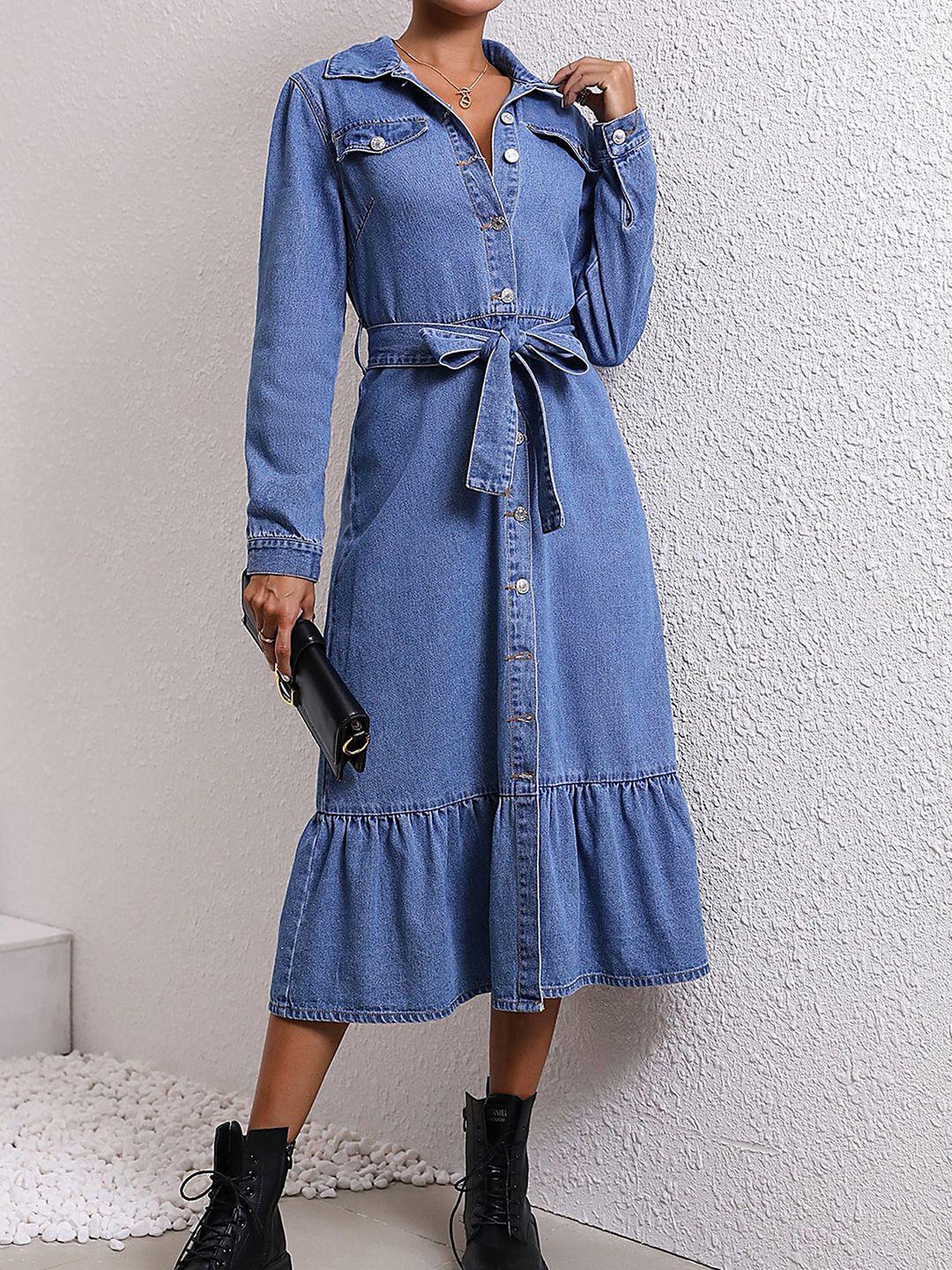 lulu & sky denim shirt dress