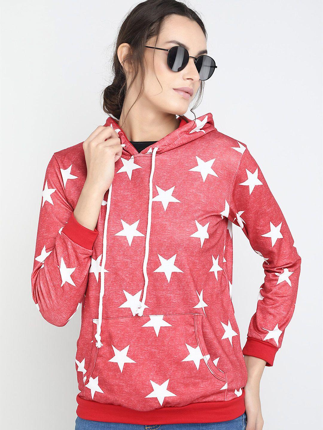 lulu & sky geometric printed hooded sweatshirt