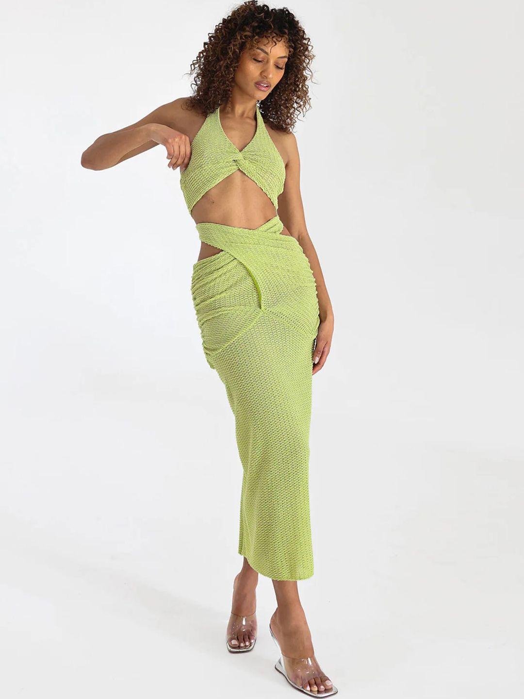 lulu & sky halter neck top with skirt