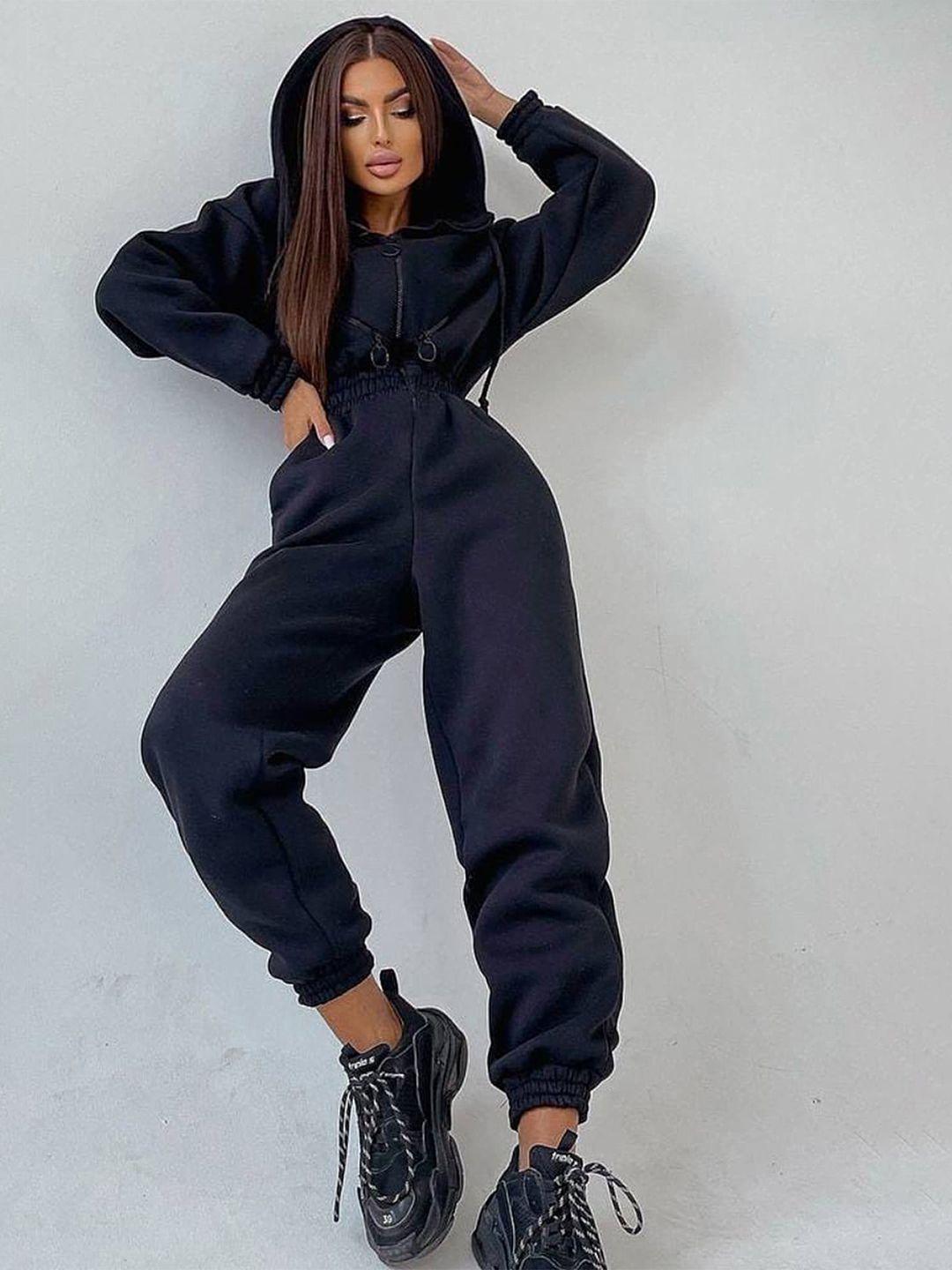 lulu & sky hooded basic jumpsuit