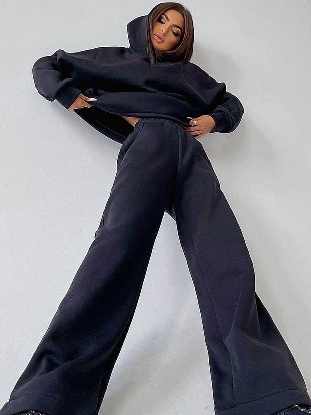 lulu & sky hooded top with wide trousers