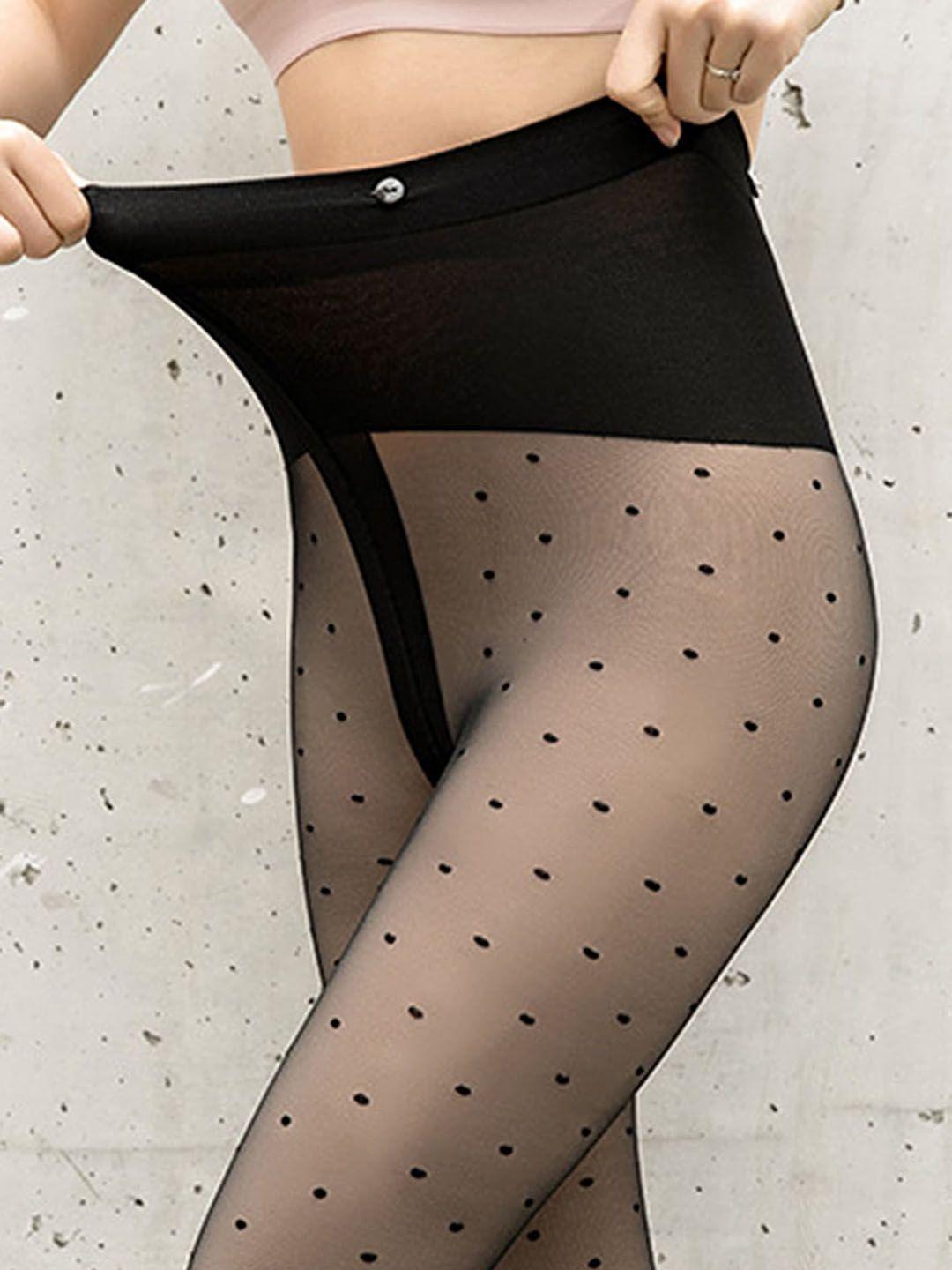 lulu & sky polka dot thick stockings