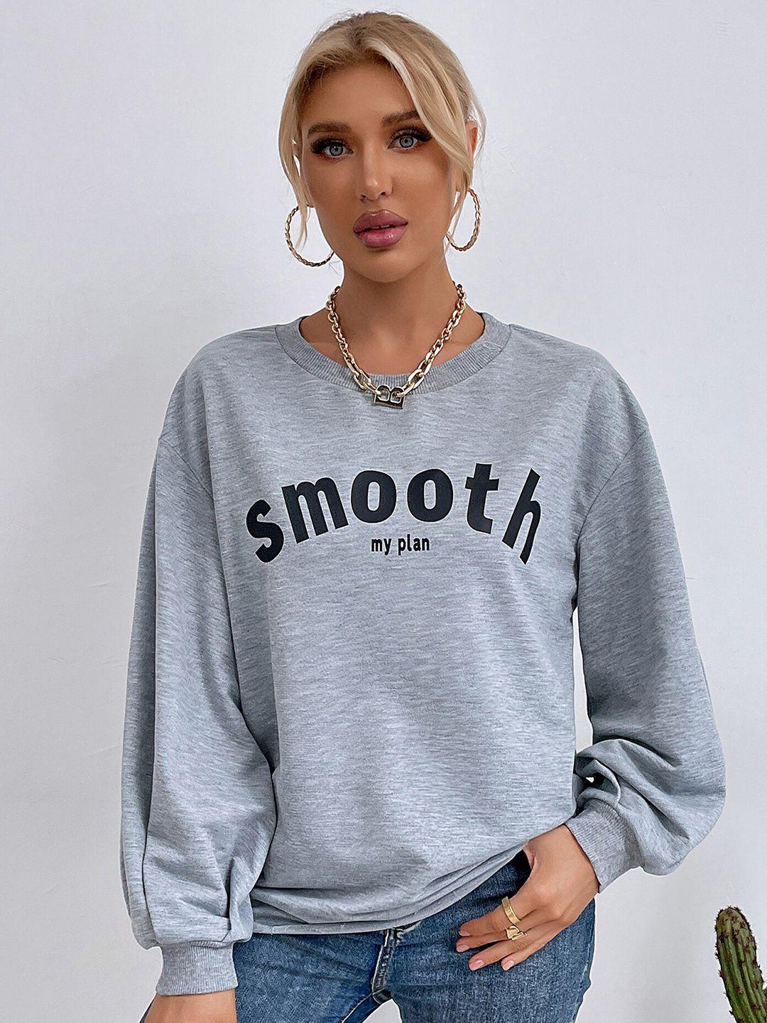 lulu & sky printed loose fit pullover sweatshirt