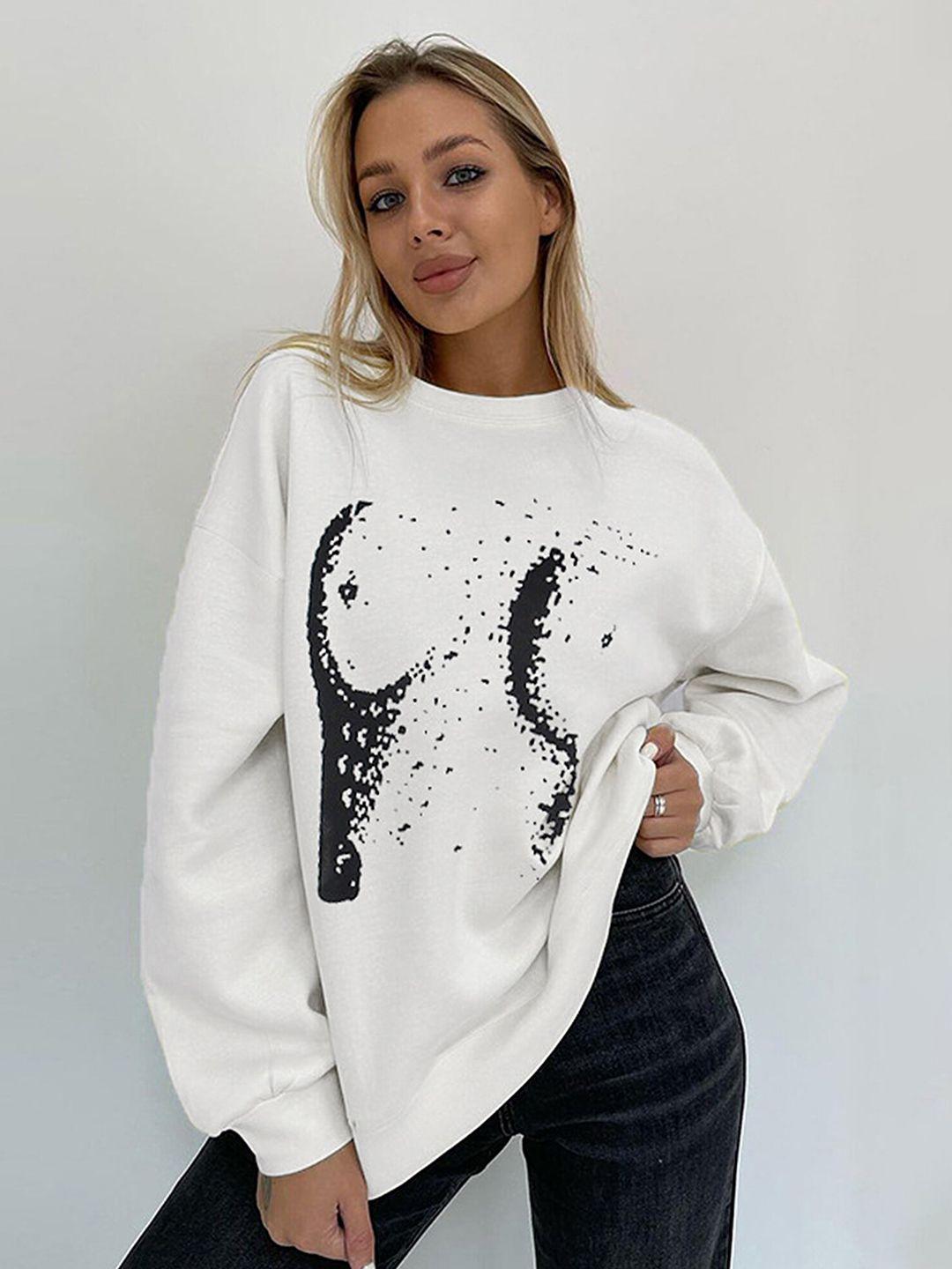 lulu & sky printed relaxed fit sweatshirt