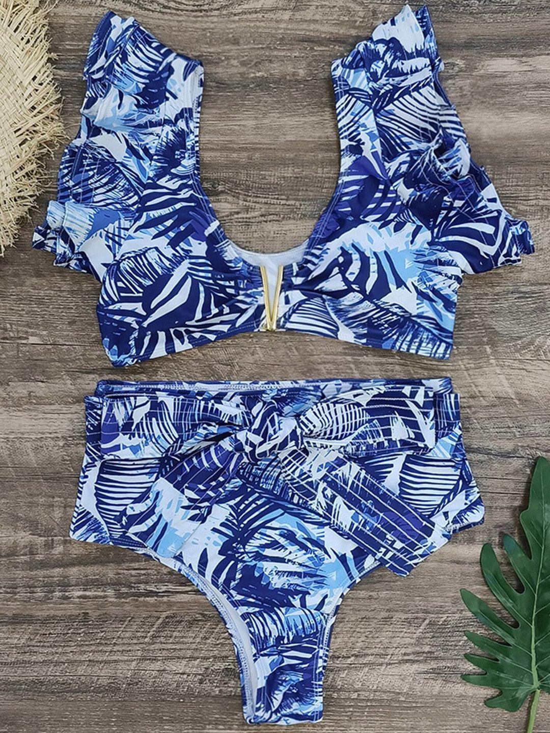 lulu & sky printed two-piece swim bikini set