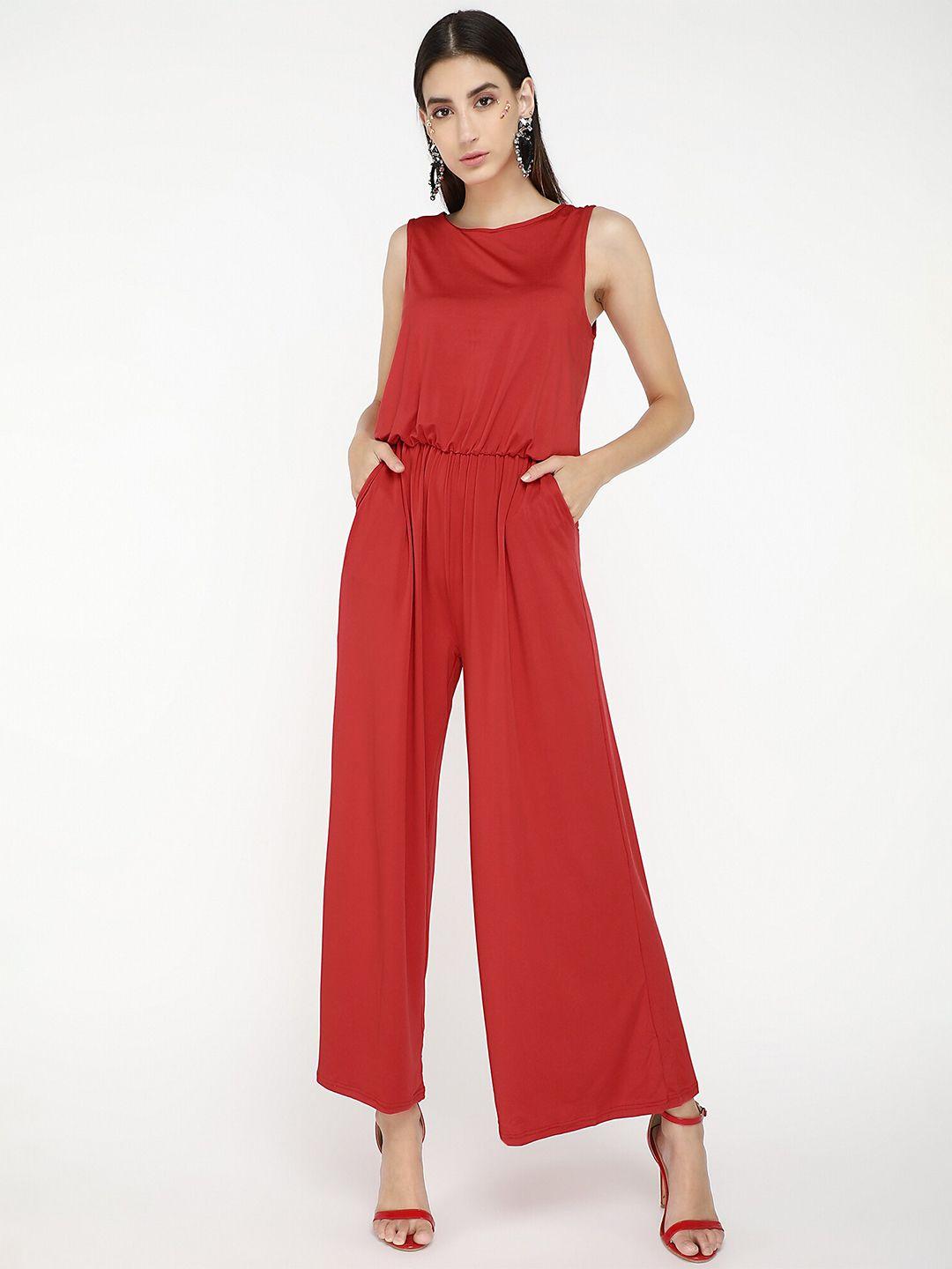 lulu & sky red basic jumpsuit