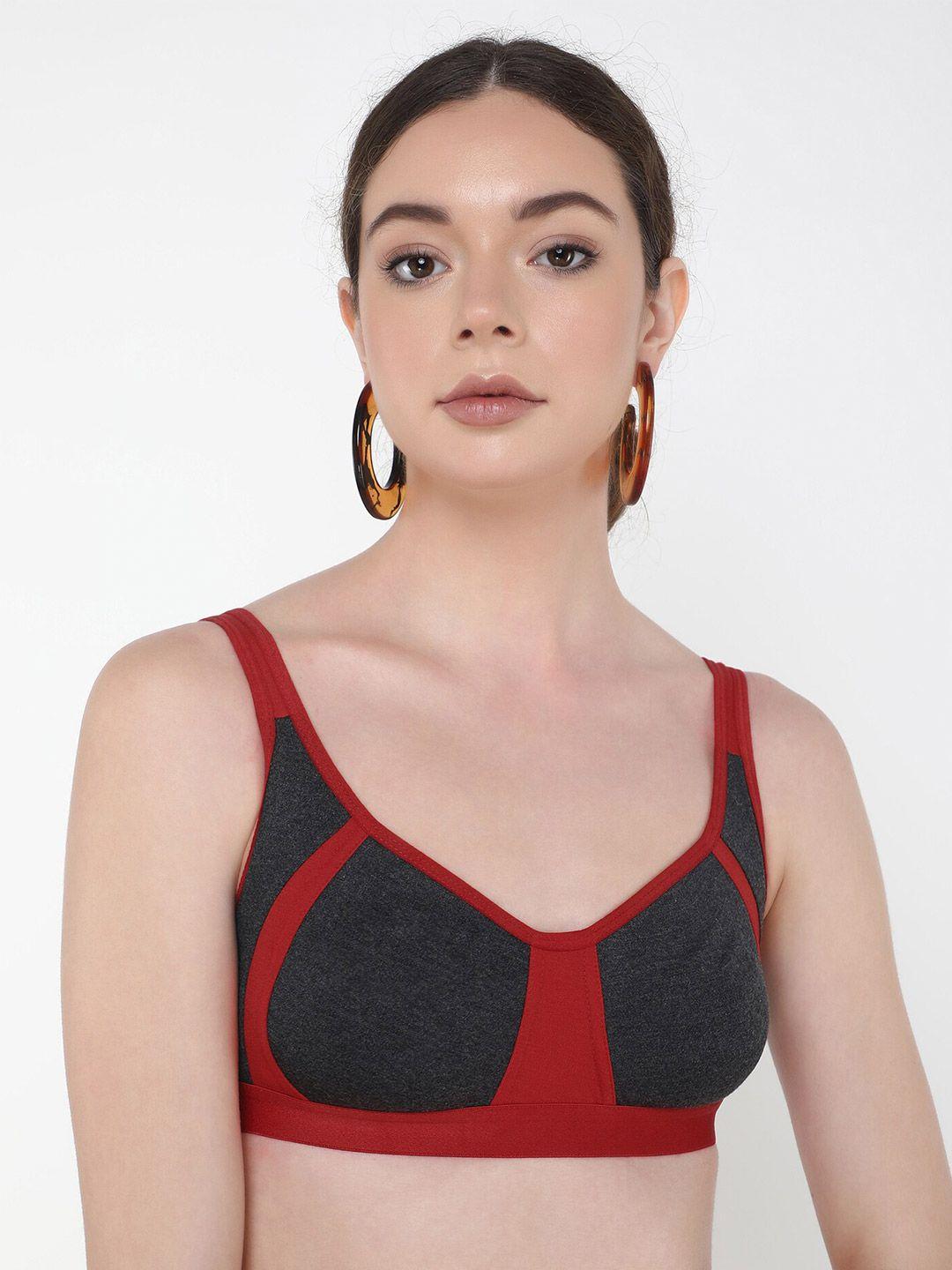 lulu & sky red bra medium coverage