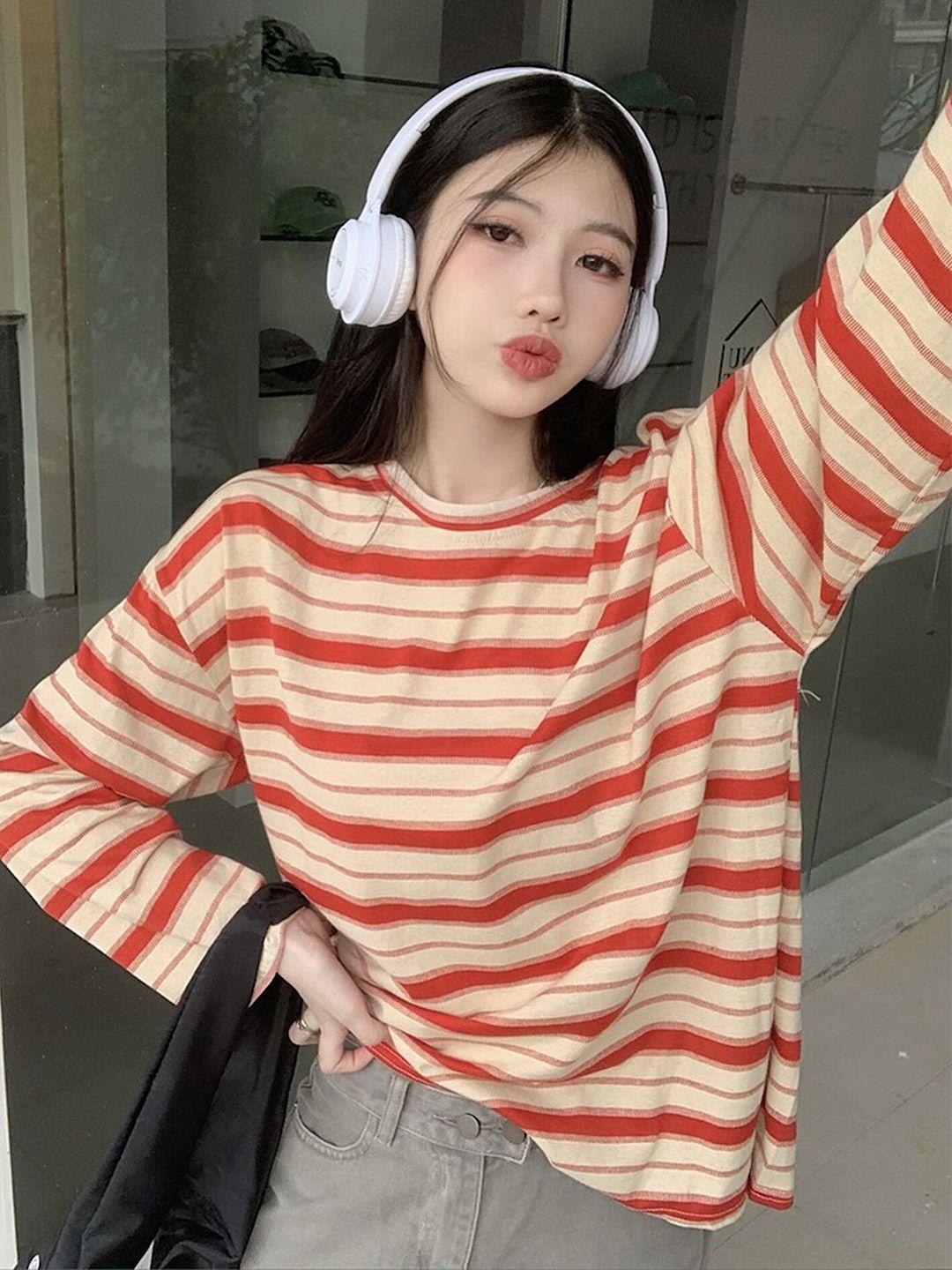 lulu & sky red striped top