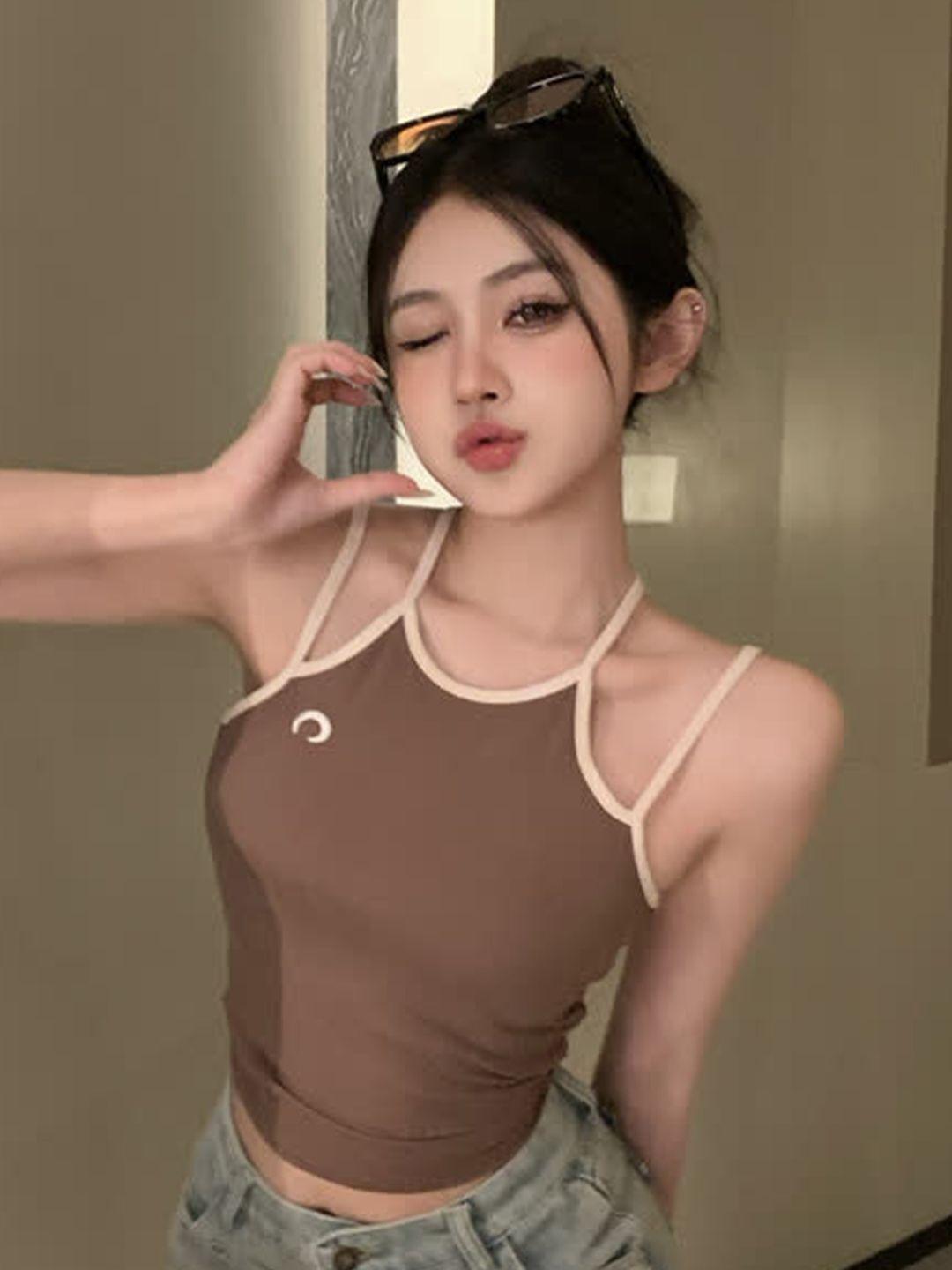 lulu & sky shoulder strap tank top