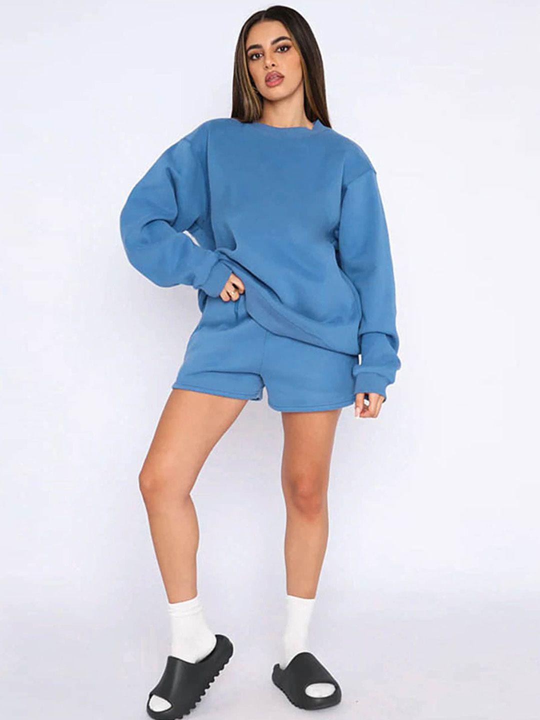 lulu & sky sweatshirt with shorts co-ords