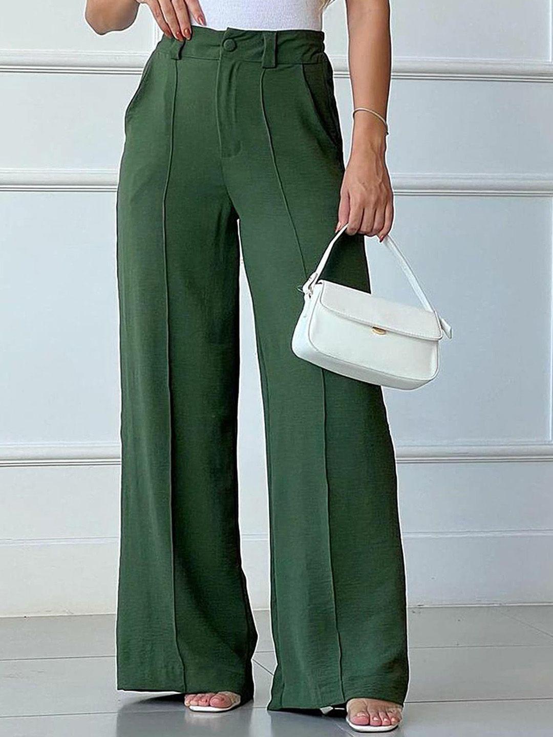 lulu & sky women green trousers