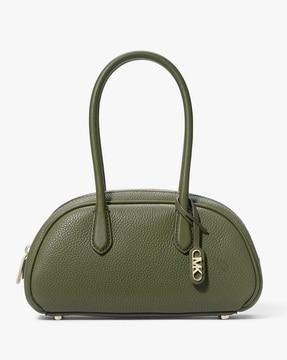 lulu small pebbled leather satchel bag