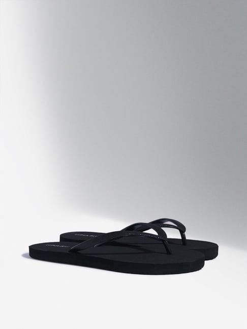 luna blu by westside black flip-flop