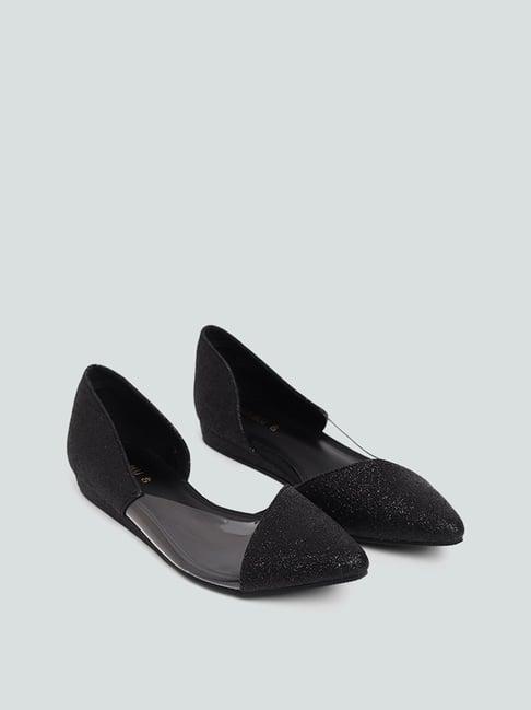 luna blu by westside black low wedge shoes