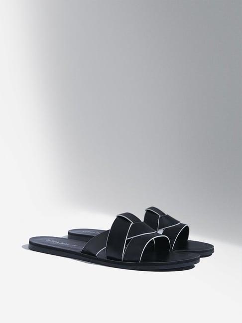 luna blu by westside black slides