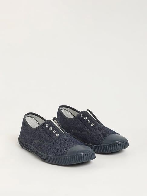 luna blu by westside blue denim slip-on canvas shoes