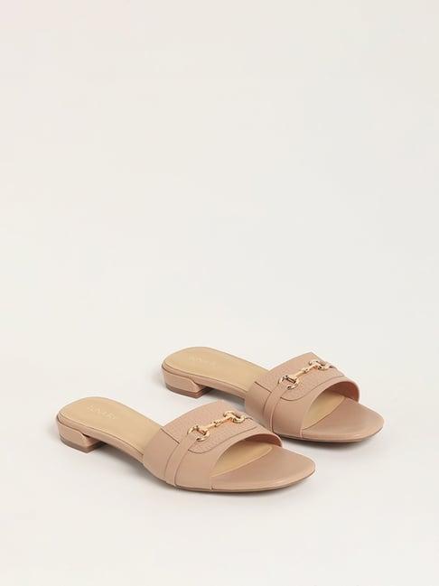 luna blu by westside blush pink sandals