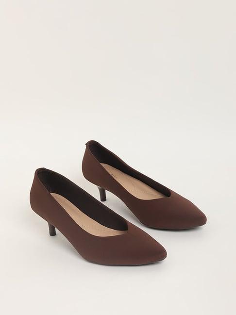 luna blu by westside brown pump shoes