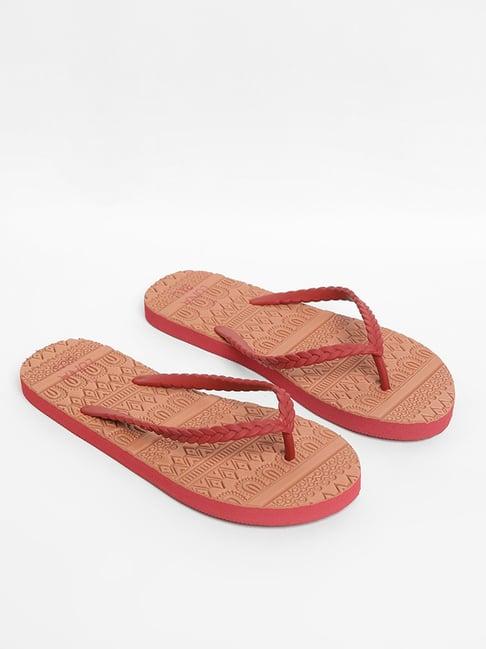 luna blu by westside coral flip flop