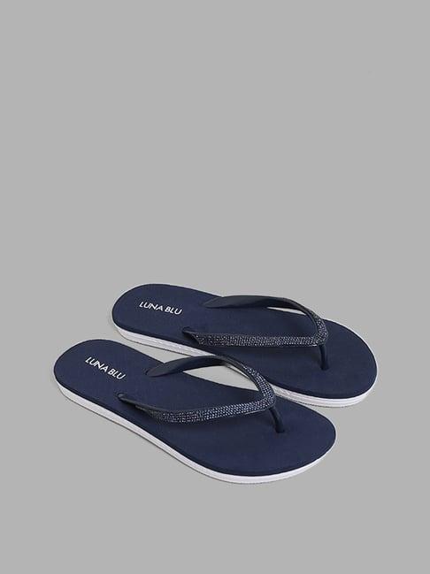 luna blu by westside navy embellished flip flop