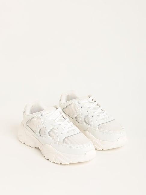 luna blu by westside white chunky sneakers