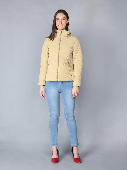 lure urban light yellow puffer jacket