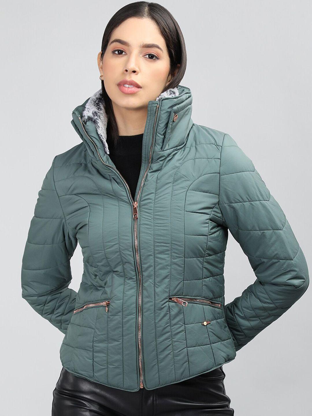 lure urban mock collar puffer jacket