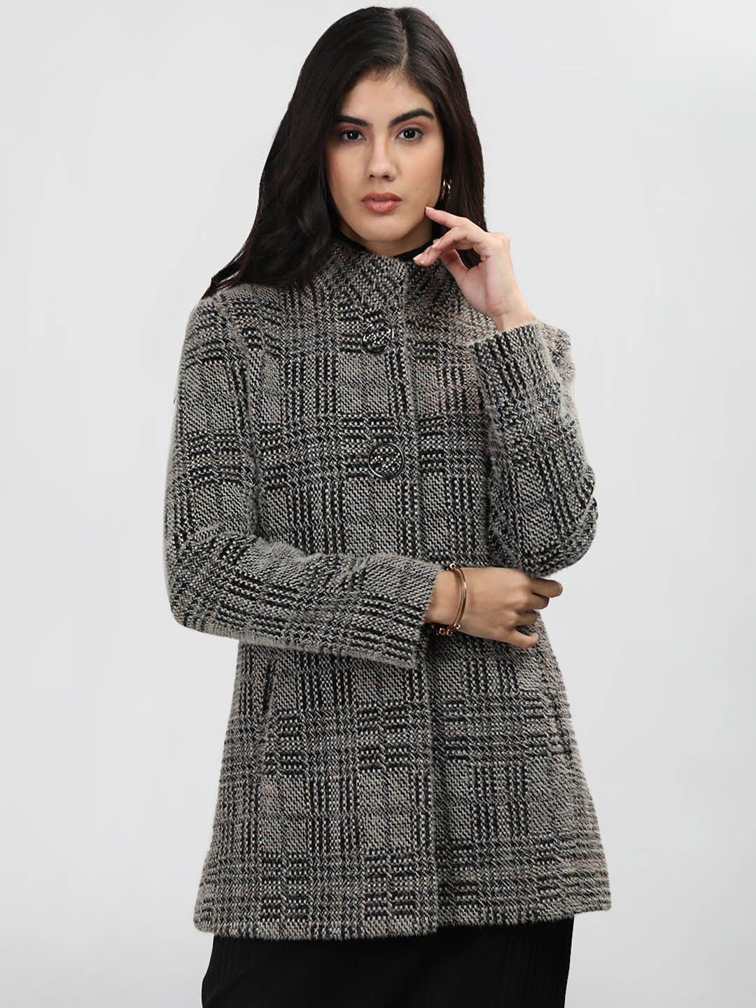 lure urban self design single-breasted woollen overcoat