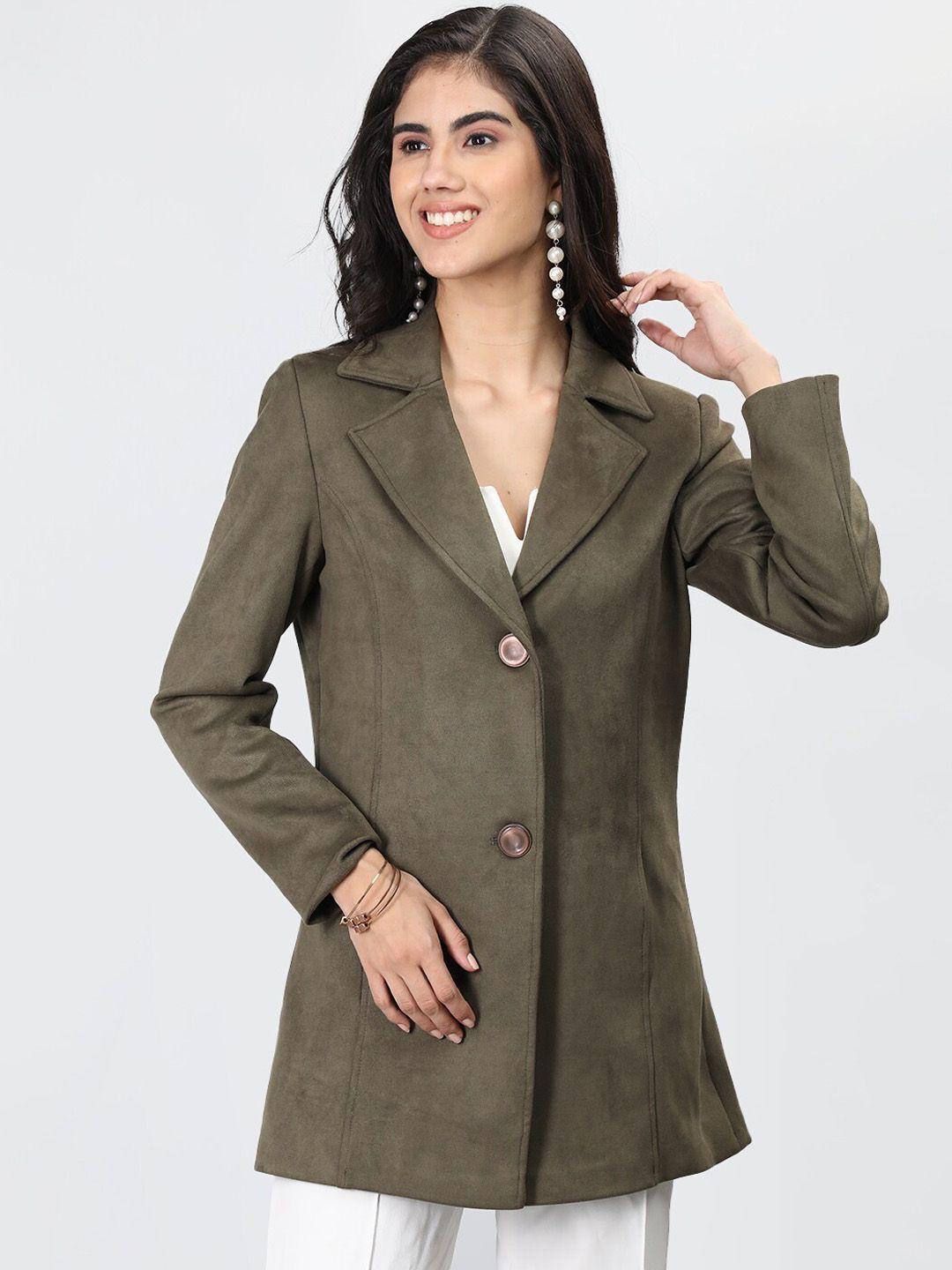 lure urban single-breasted long line overcoat