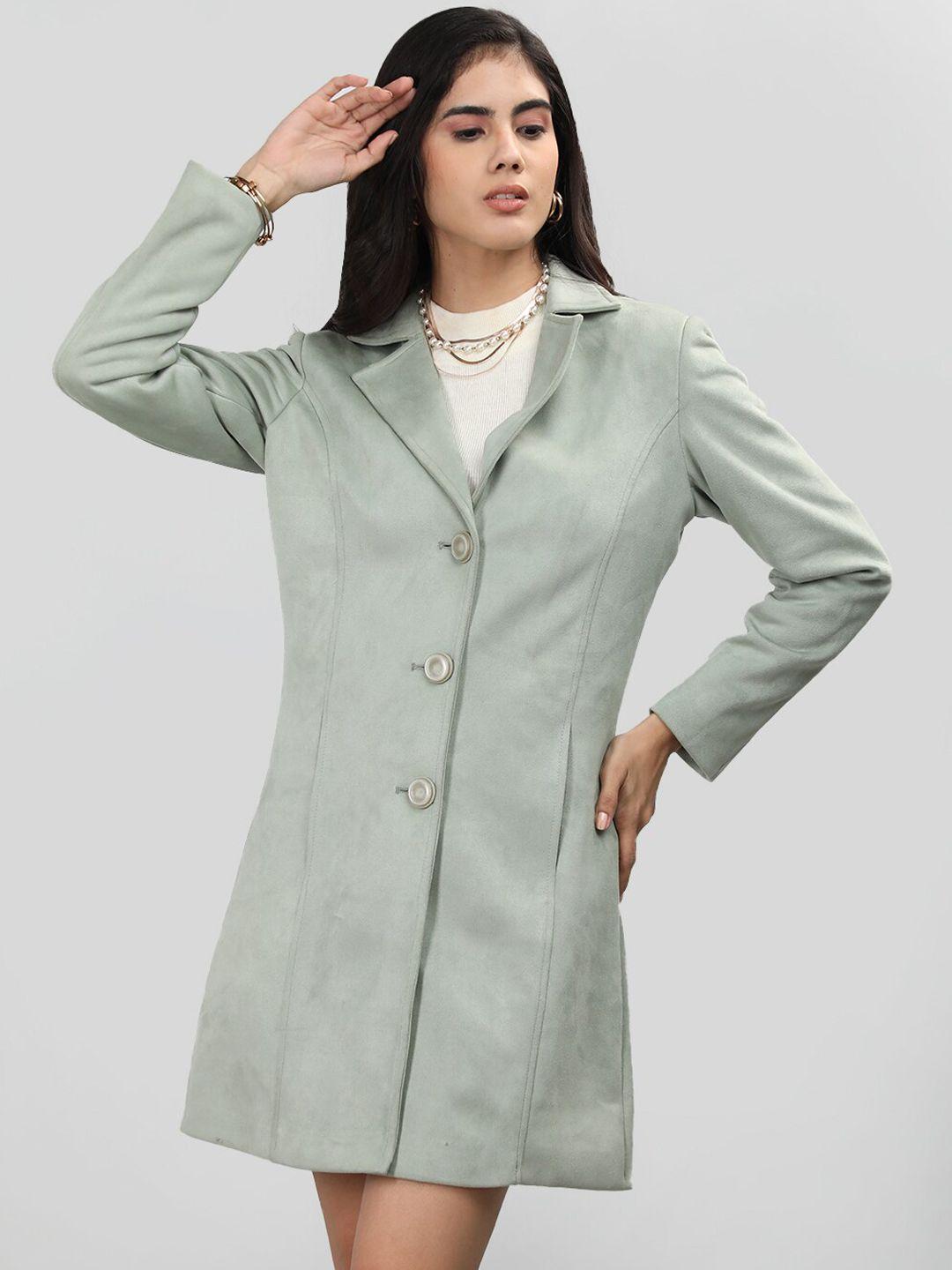 lure urban single-breasted wool longline overcoat