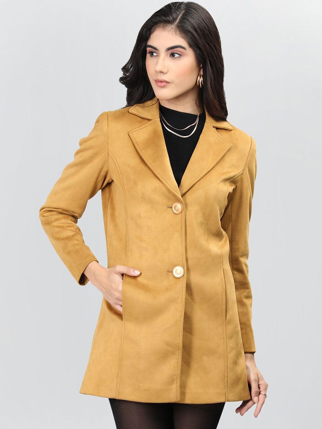 lure urban single-breasted wool longline overcoat