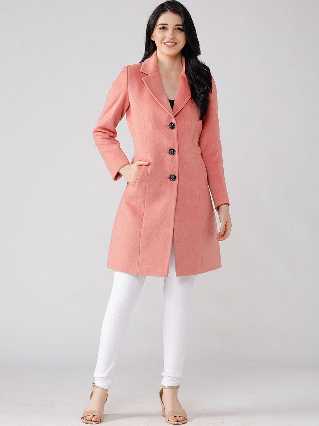 lure urban single-breasted woolen overcoat