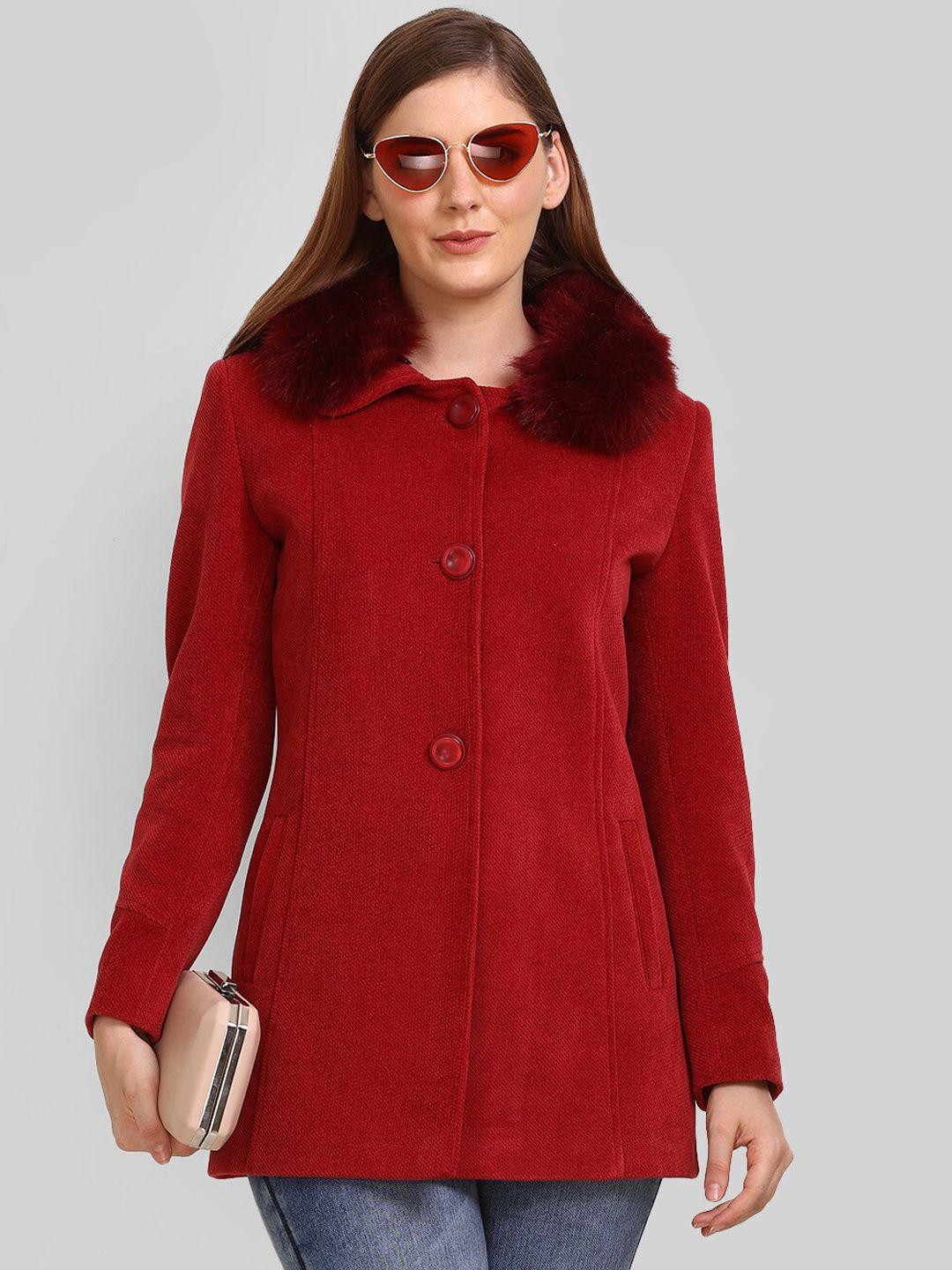 lure urban spread collar woolen pea coat