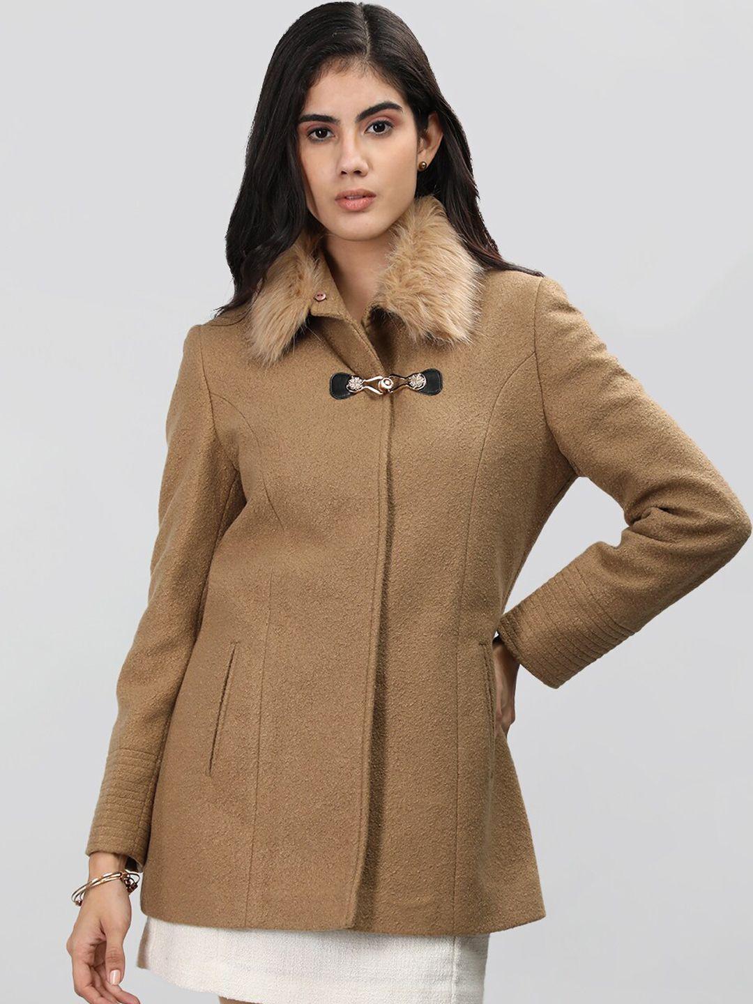 lure urban spread collar woollen overcoat