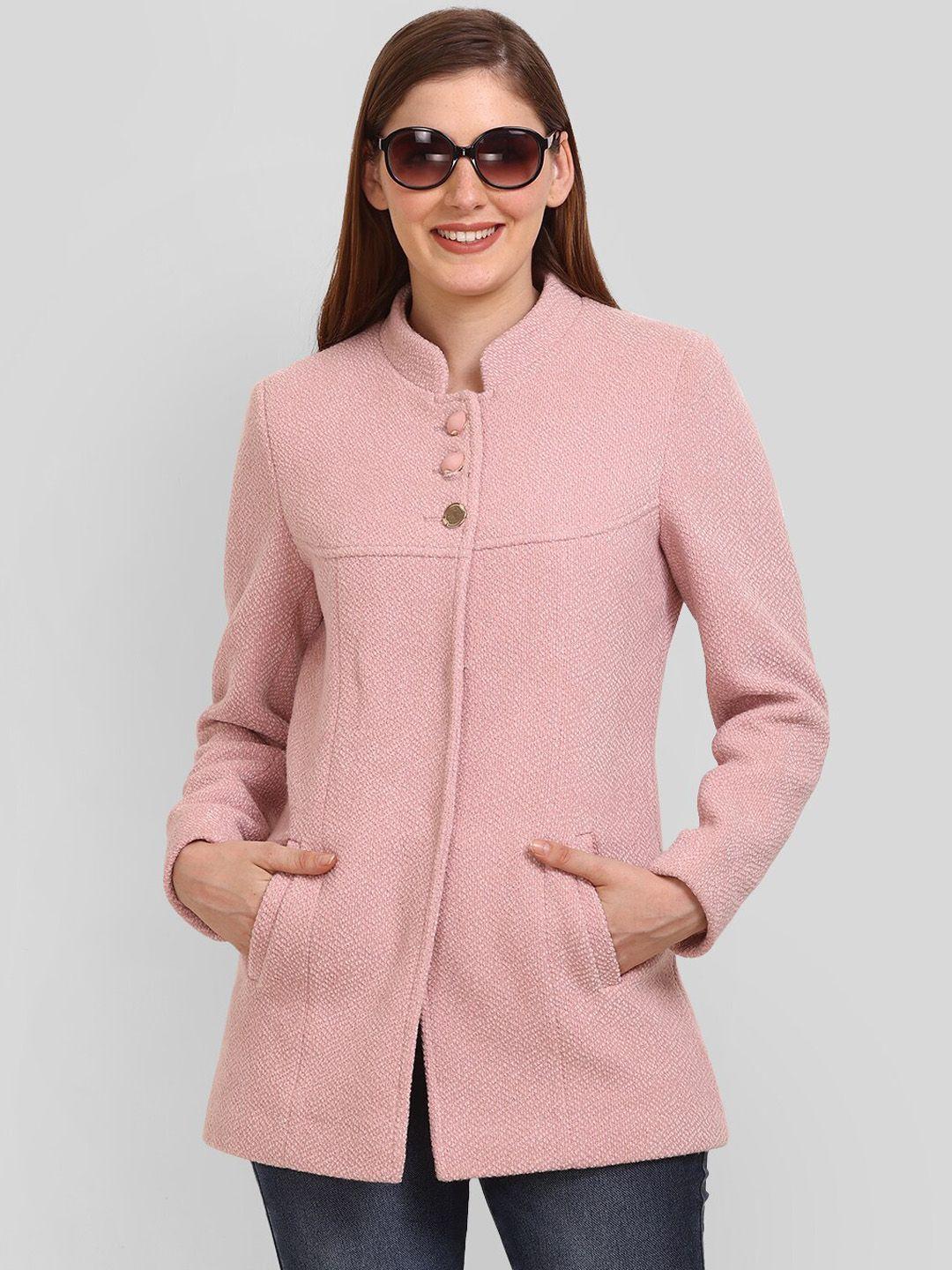 lure urban stand collar woolen pea coat