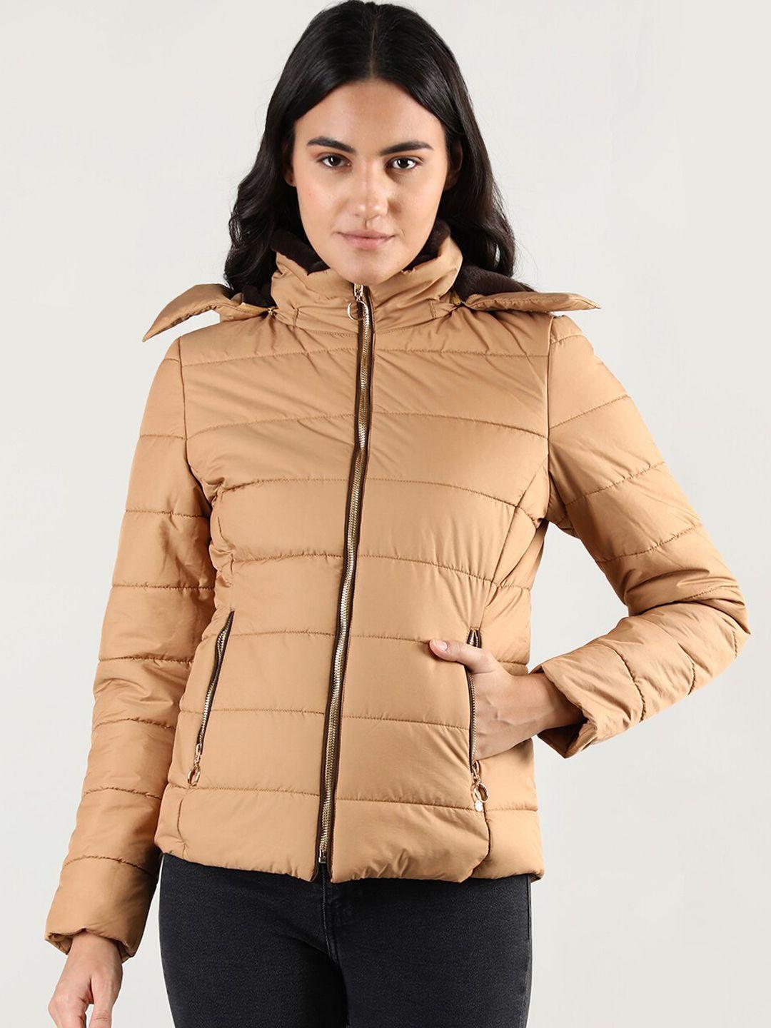 lure urban women hooded outdoor puffer jacket