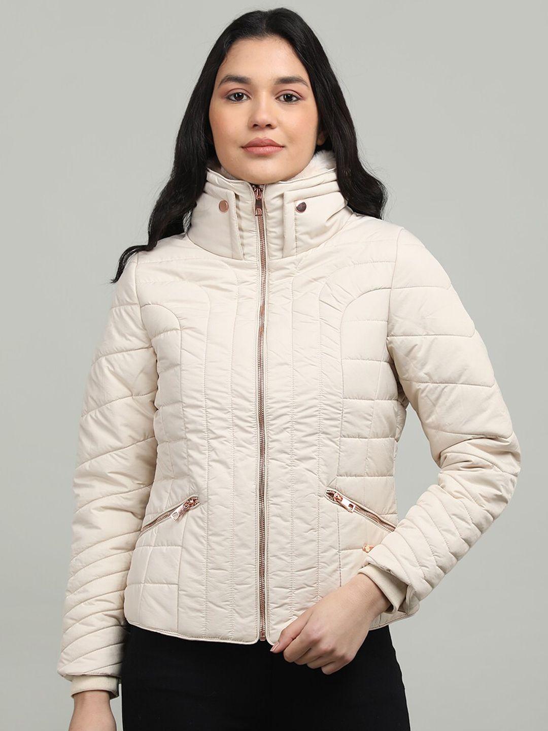 lure urban women mock collar padded jacket