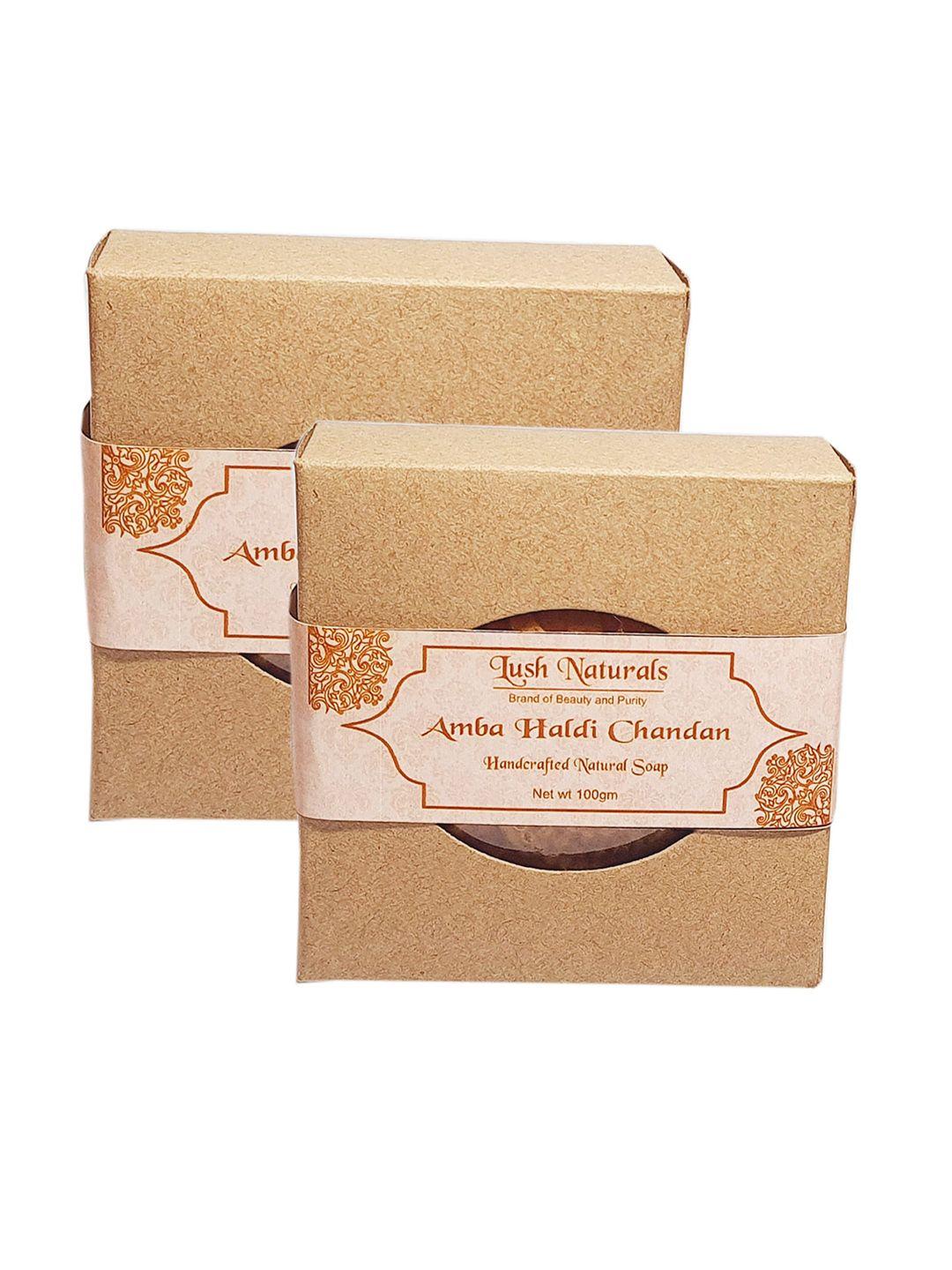 lush naturals brown amba haldi chandan soap