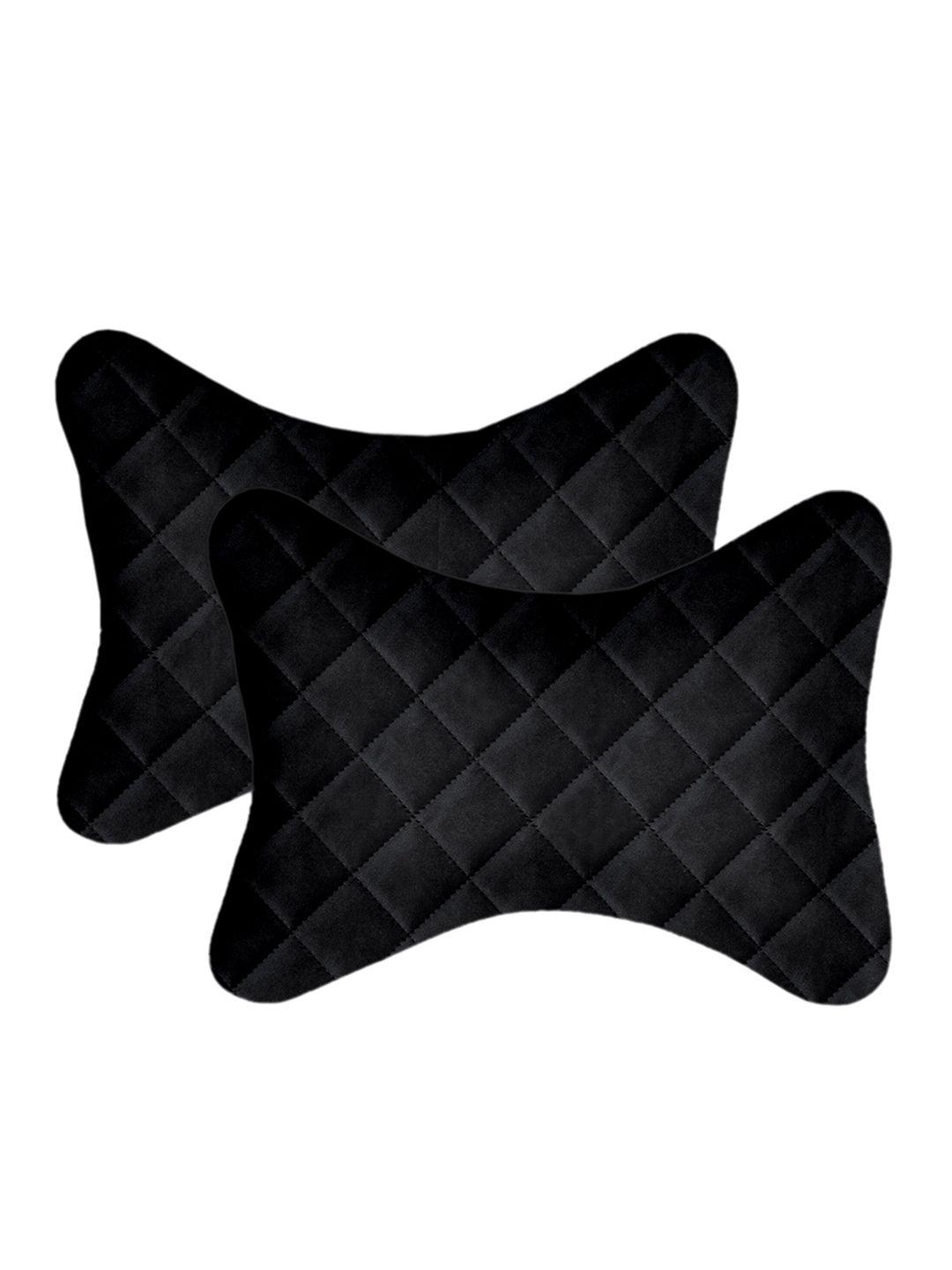 lushomes pack of 2 quilted car neck pillows