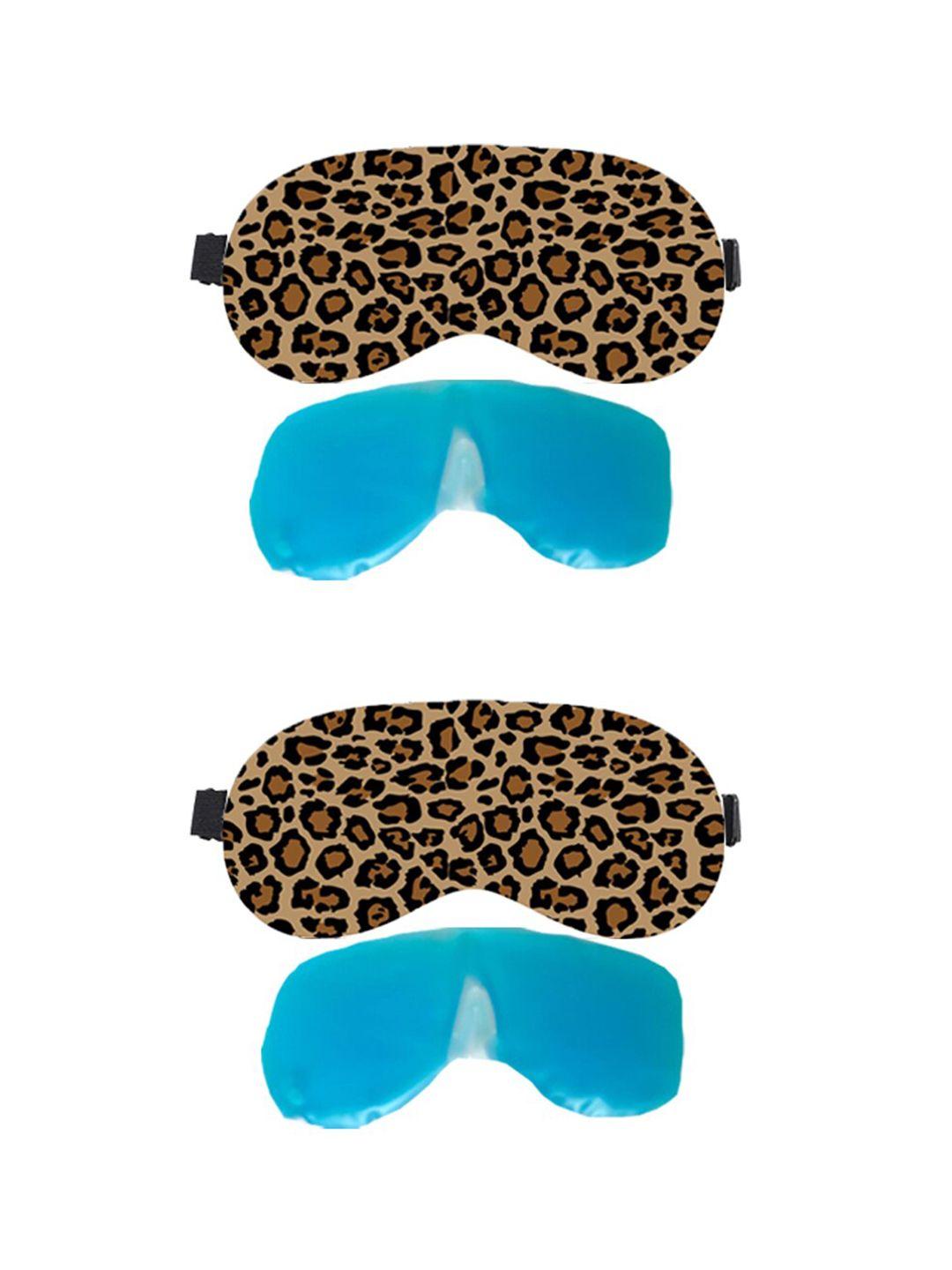 lushomes set of 2  animal print eye mask