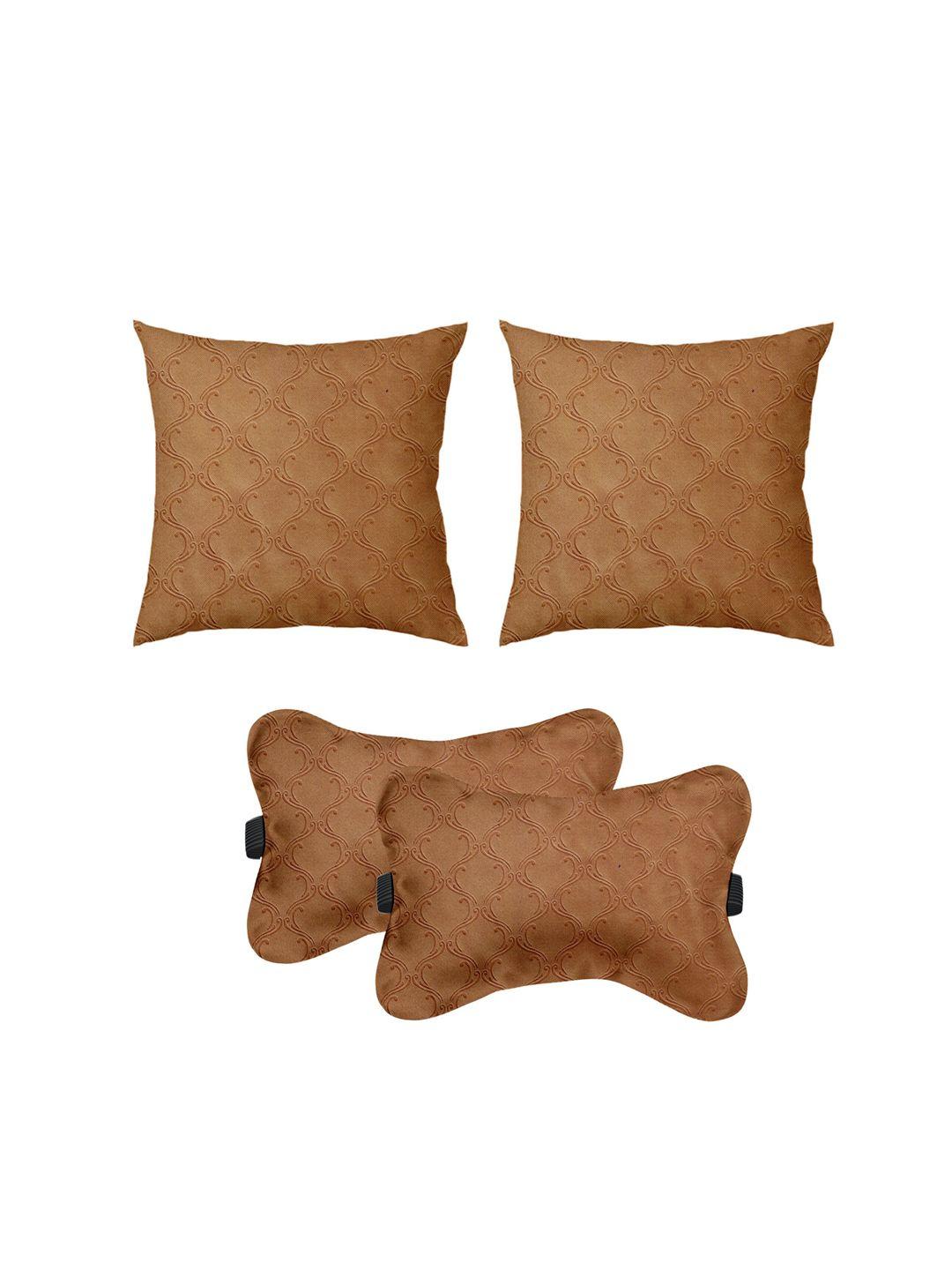 lushomes set of 4 car cushion pillows