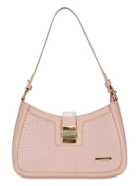luvoksi pink animal effect large hobo handbag